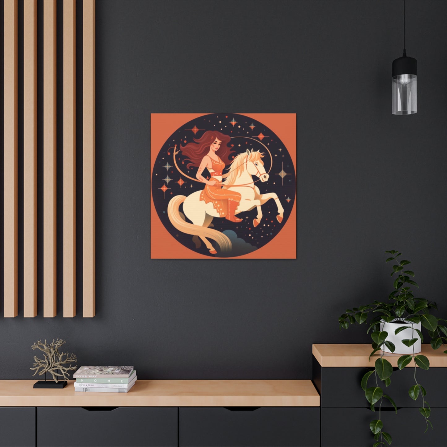 Lofi Girl On A Pony - Large Wall Art