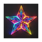 Electric, Neon, Glowing Star - Large Wall Art