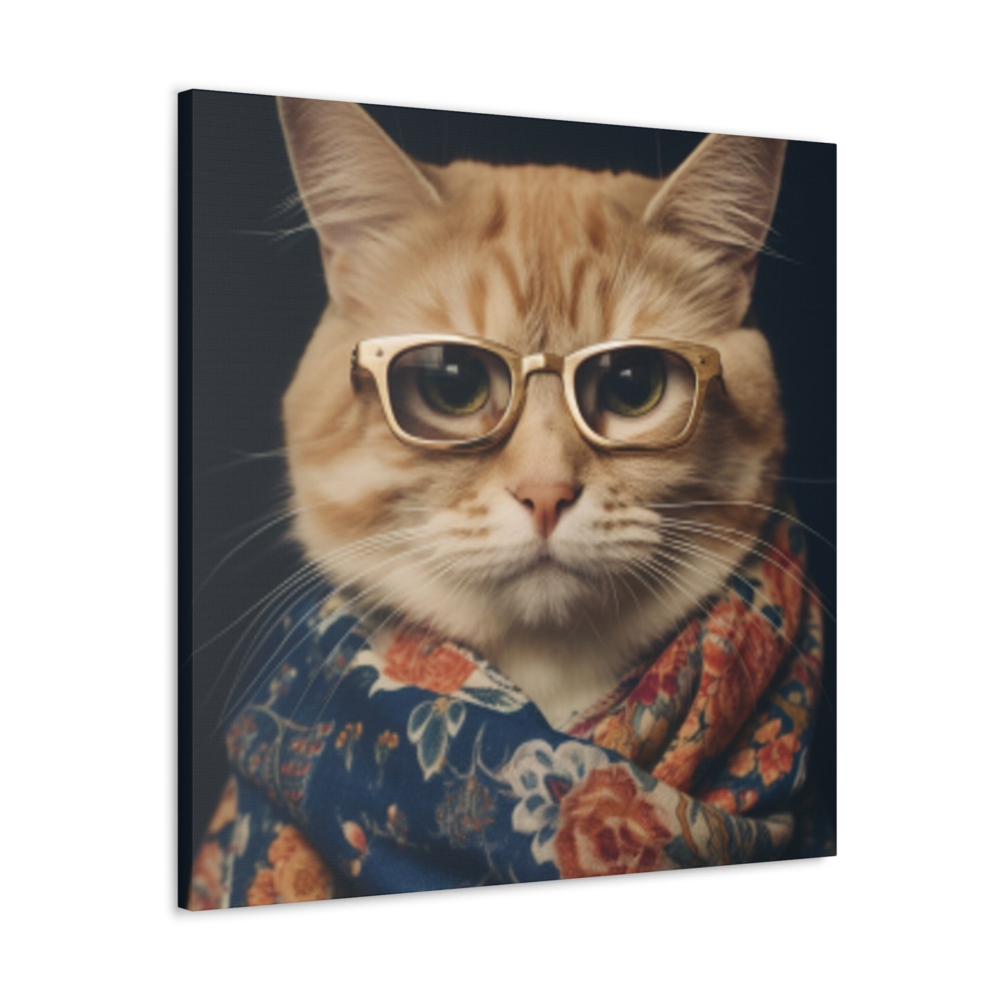 Orange Tabby Looking Fancy- Large Wall Art