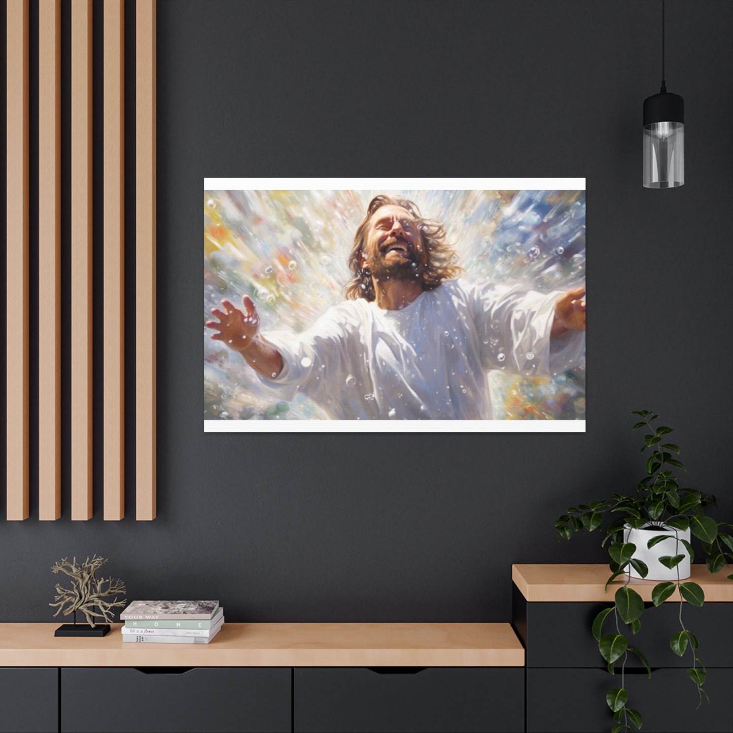 Joyful Jesus Washed Away Our Sins- Large Wall Art