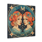 Lofi Astrology Gemini Babes- Large Wall Art