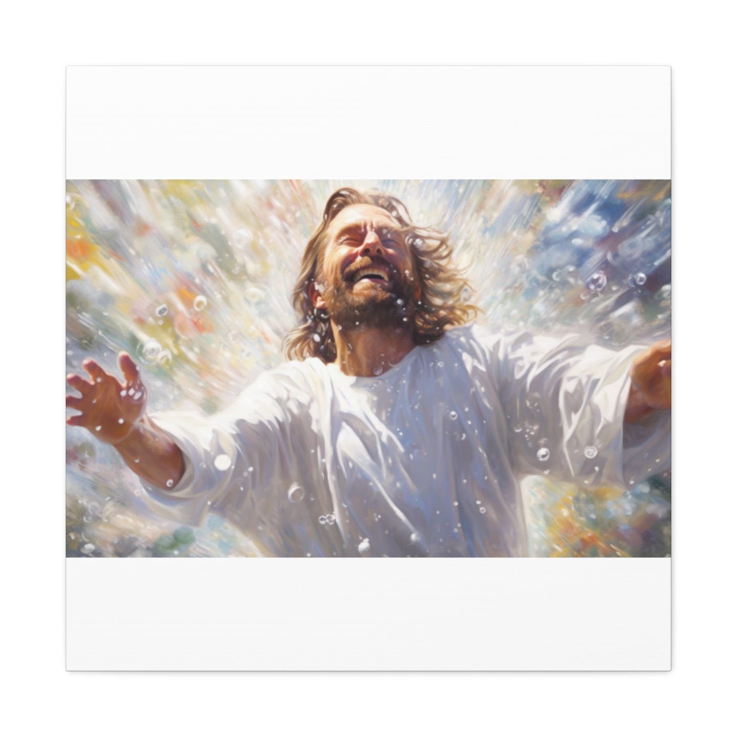 Joyful Jesus Washed Away Our Sins- Large Wall Art