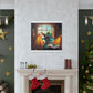Little Dragon Reads A Book- Large Wall Art