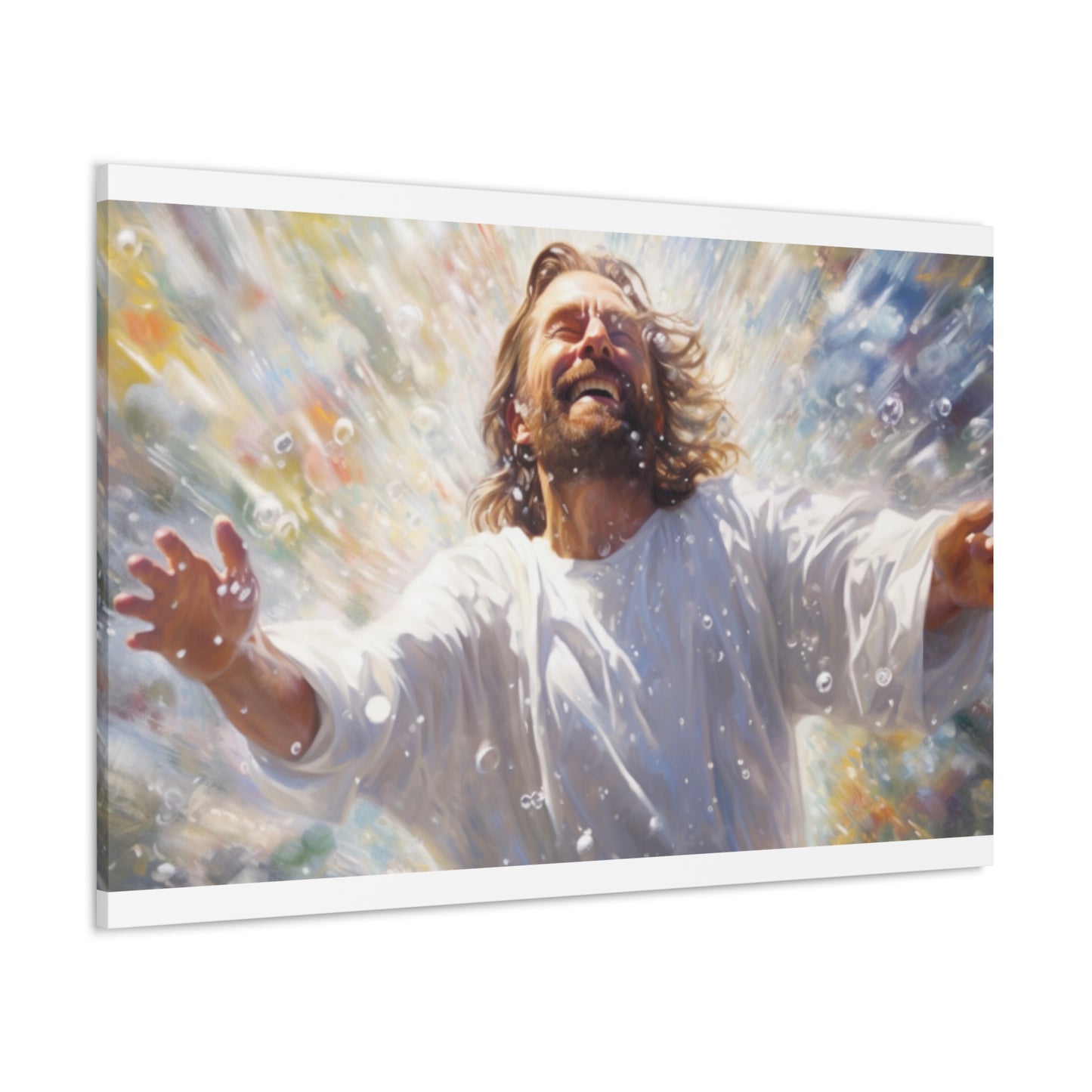 Joyful Jesus Washed Away Our Sins- Large Wall Art