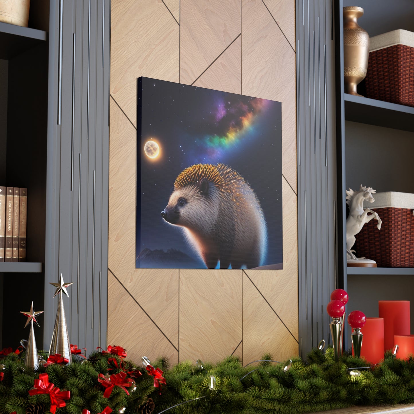 Porcupine Enjoying A Beautiful Evening- Large Wall Art