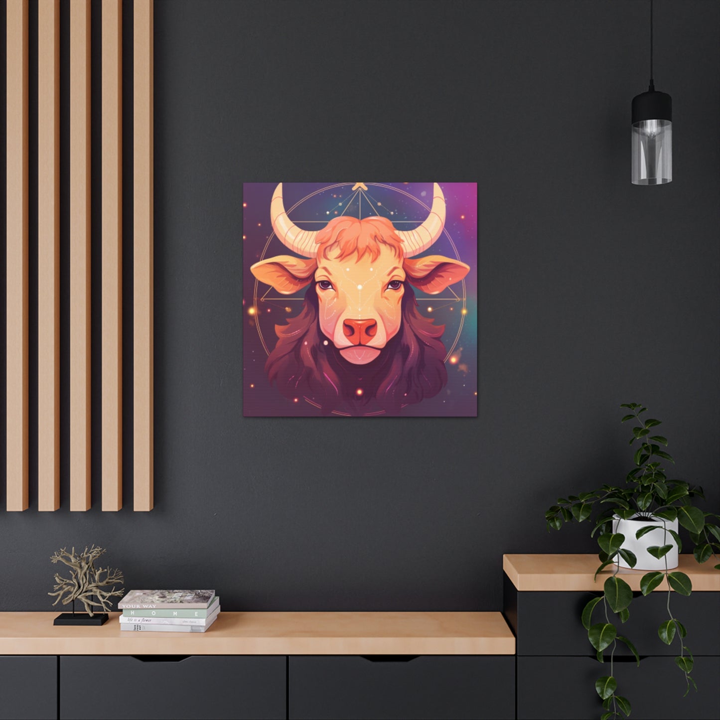 Serious Taurus Lofi Style- Large Wall Art