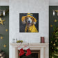 Dachshund Ready To Play In The Rain - Large Wall Art