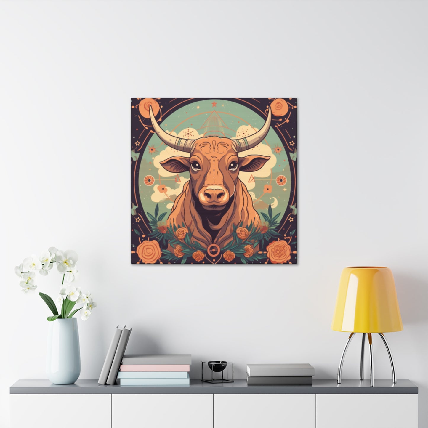 Proud Taurus Lofi Style - Large Wall Art