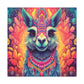 Sweet, Psychedelic, Llama - Large Wall Art