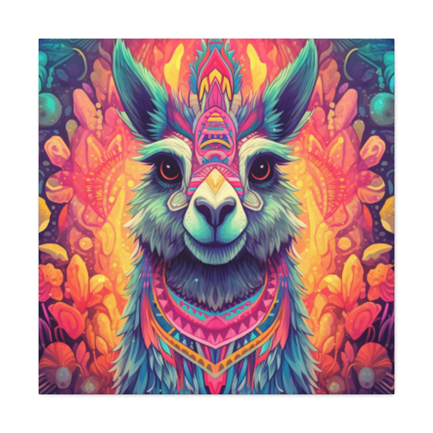 Sweet, Psychedelic, Llama - Large Wall Art