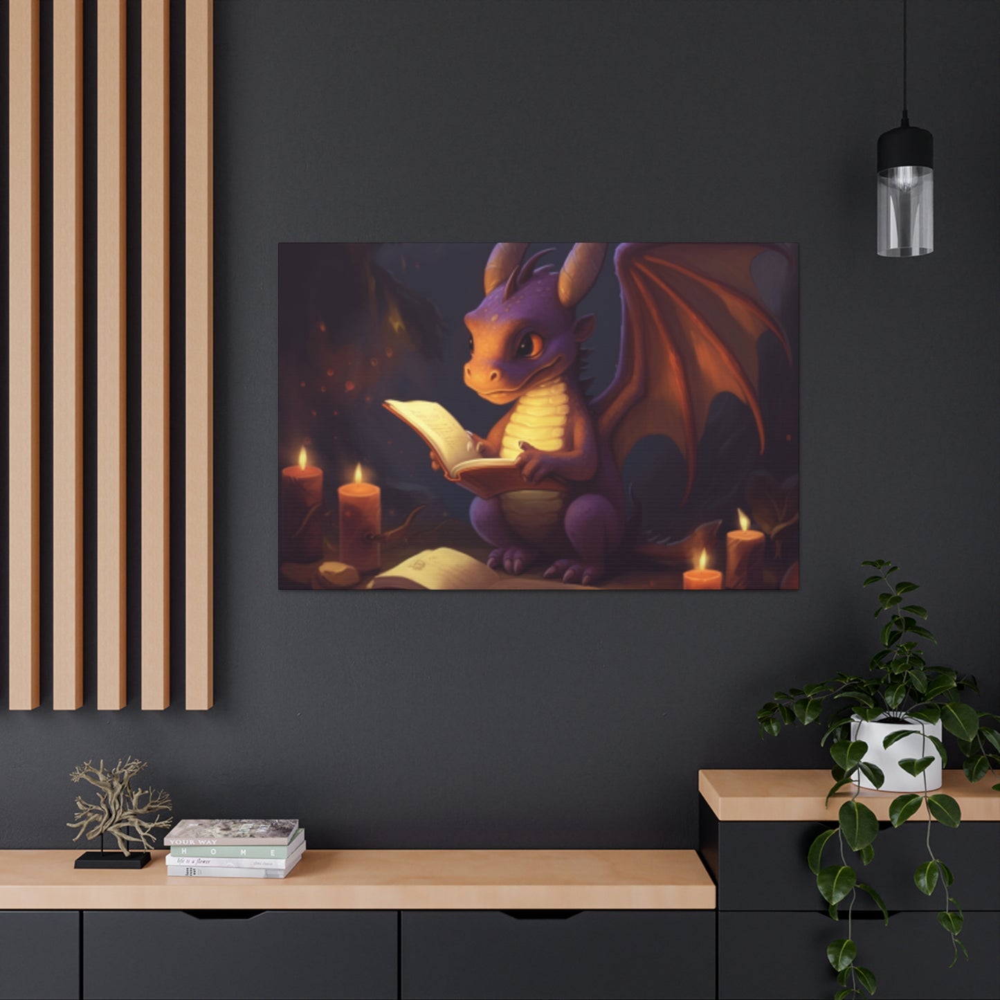 Story Time For Dragon- Large Wall Art