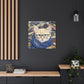 Bookworm Kitty With Glasses And Scarf - Large Wall Art