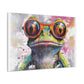 Art Frog In Gold Glasses- Large Wall Art