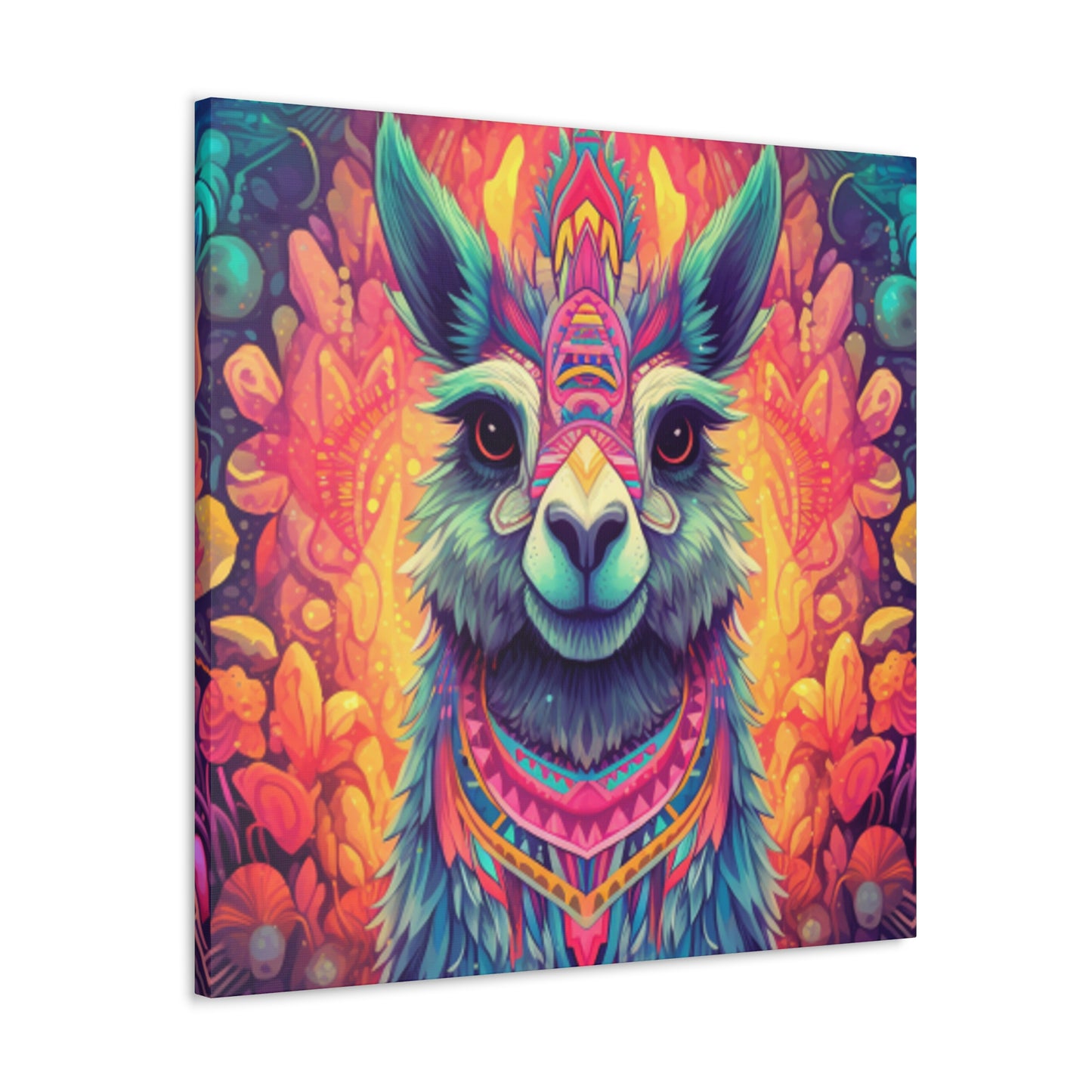 Sweet, Psychedelic, Llama - Large Wall Art