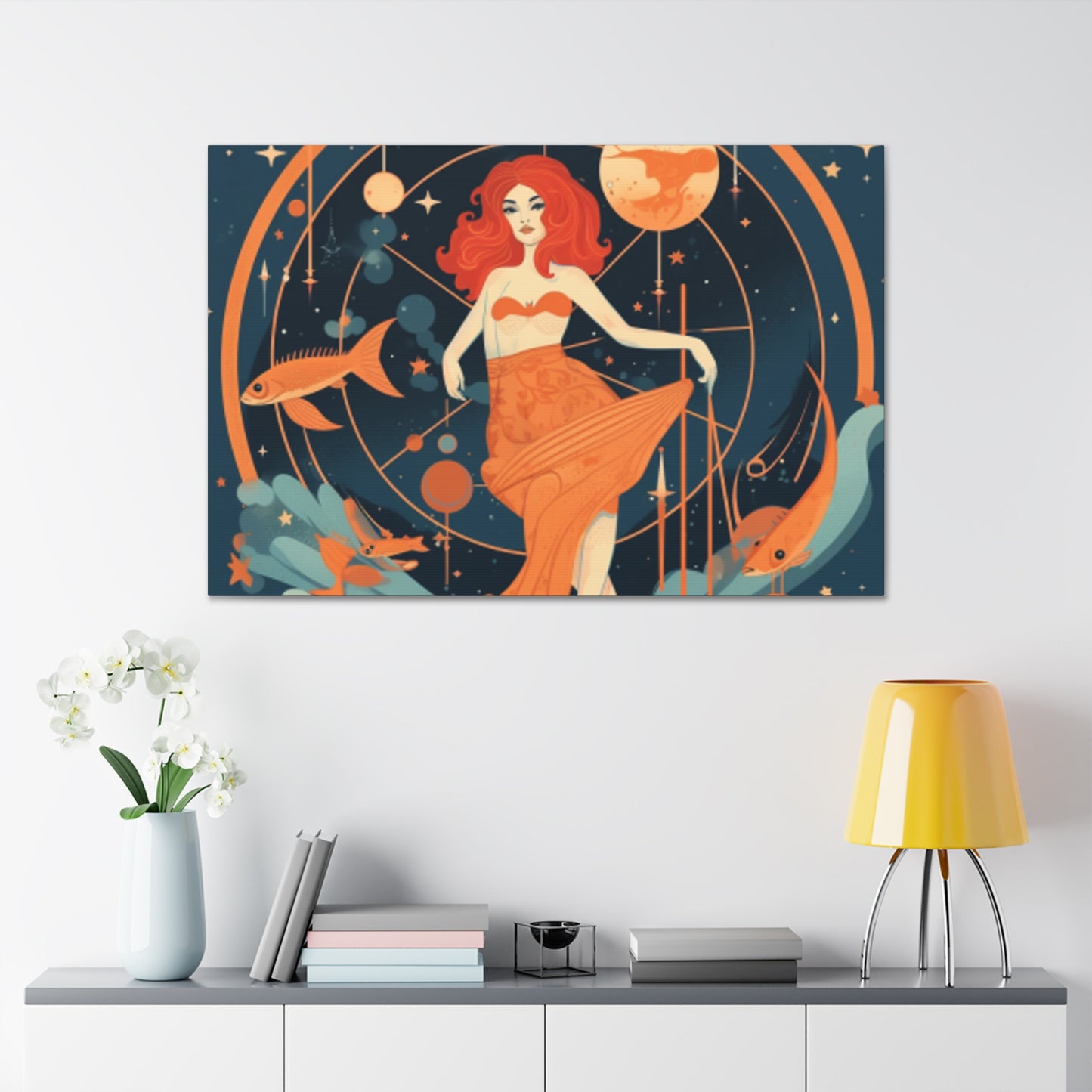 Aquarius, Lofi Style- Large Wall Art