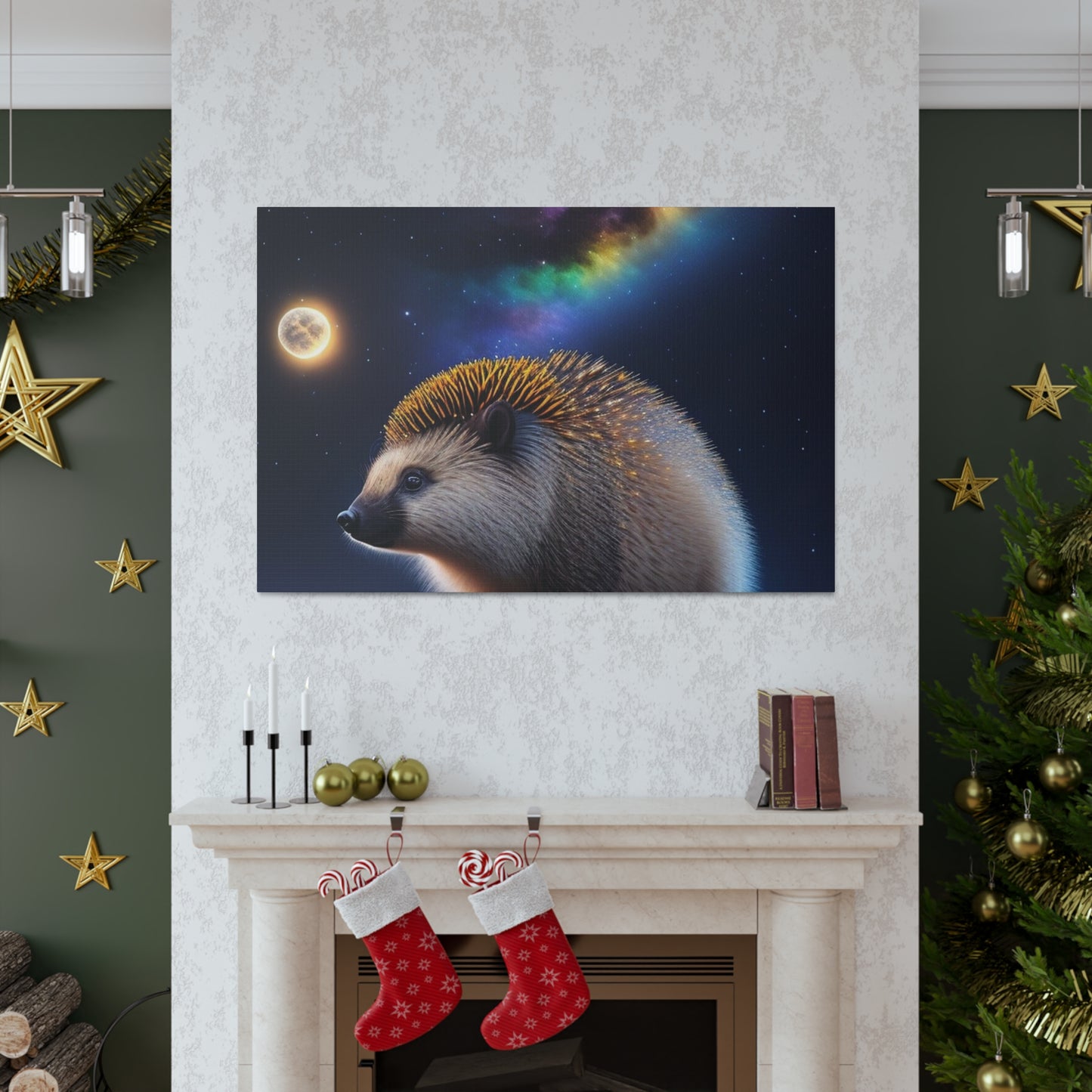 Porcupine Enjoying A Beautiful Evening- Large Wall Art