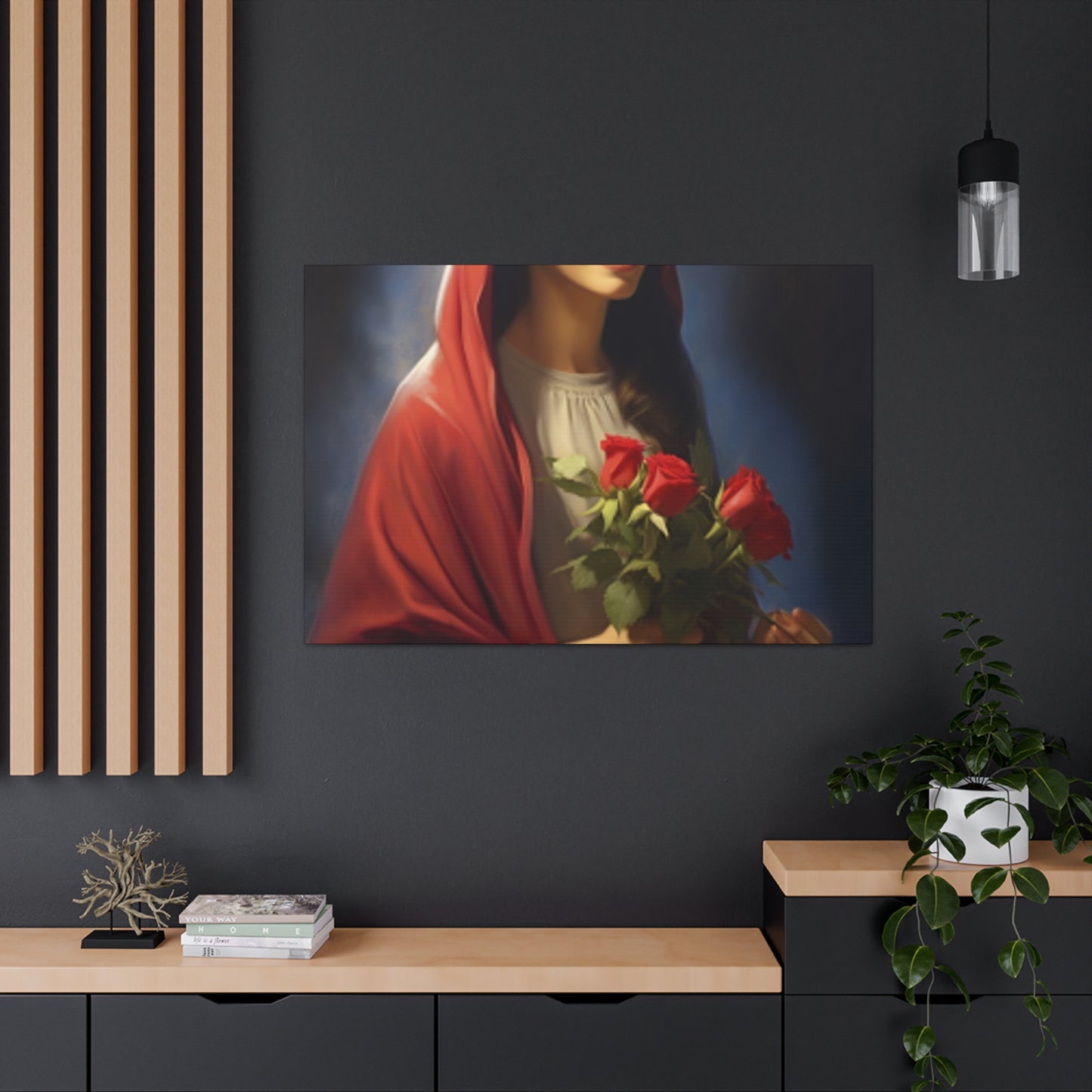 Too Blessed To Stress Mary - Large Wall Art