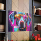 Groovy Dog In Gold Glasses Ready To Chill- Large Wall Art