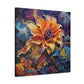 Psychedelic Yellow Flower - Large Wall Art