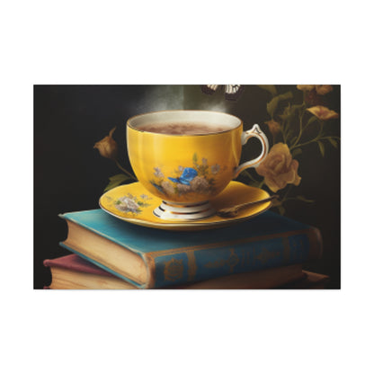 Butterfly Tea Time- Large Wall Art