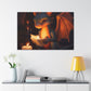 How Fire Dragon Reads At Night- Large Wall Art