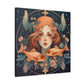 Astrology, Lofi,  Pisces, Fish And Girl - Large Wall Art