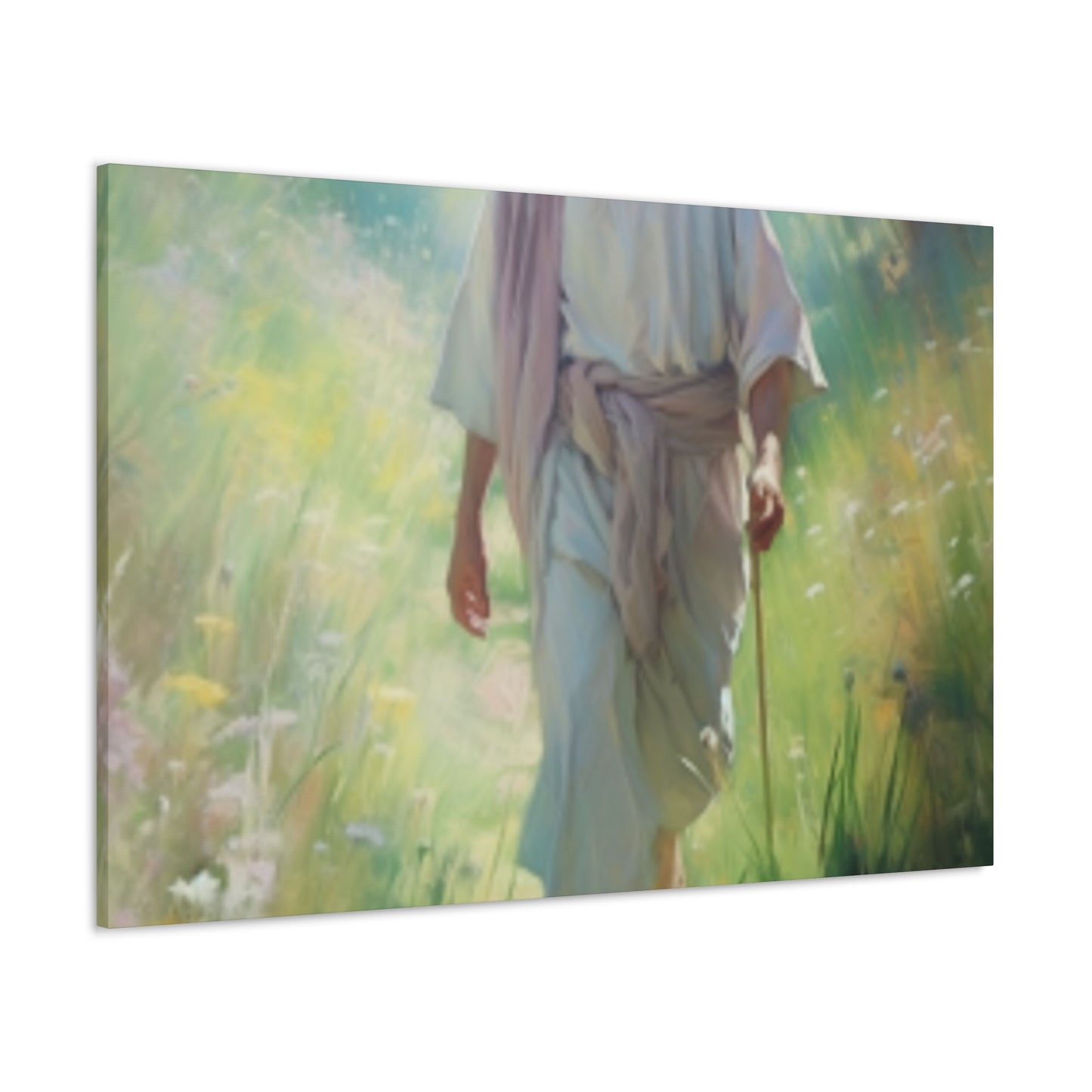 Jesus On A Peaceful Walk- Large Wall Art