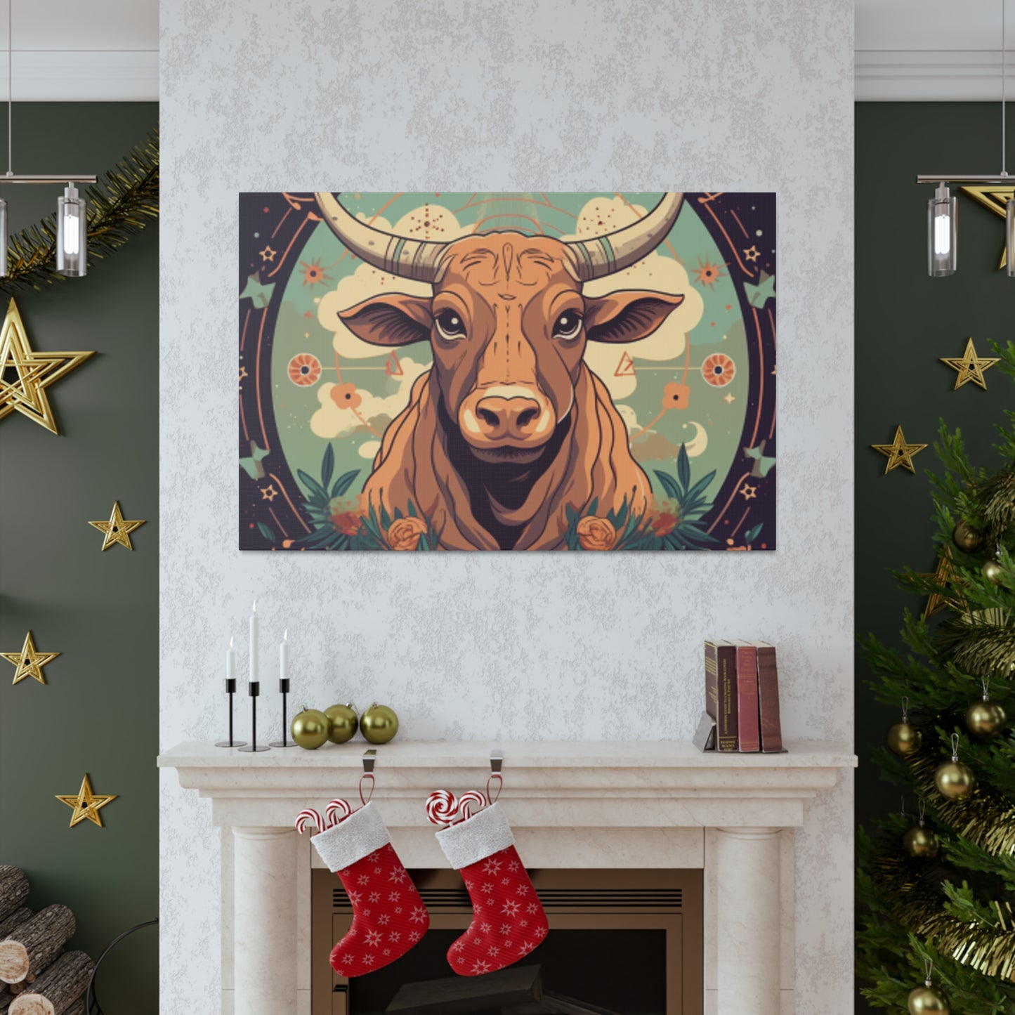 Proud Taurus Lofi Style - Large Wall Art