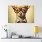 Chihuahua In Glasses With A Smirk - Large Wall Art