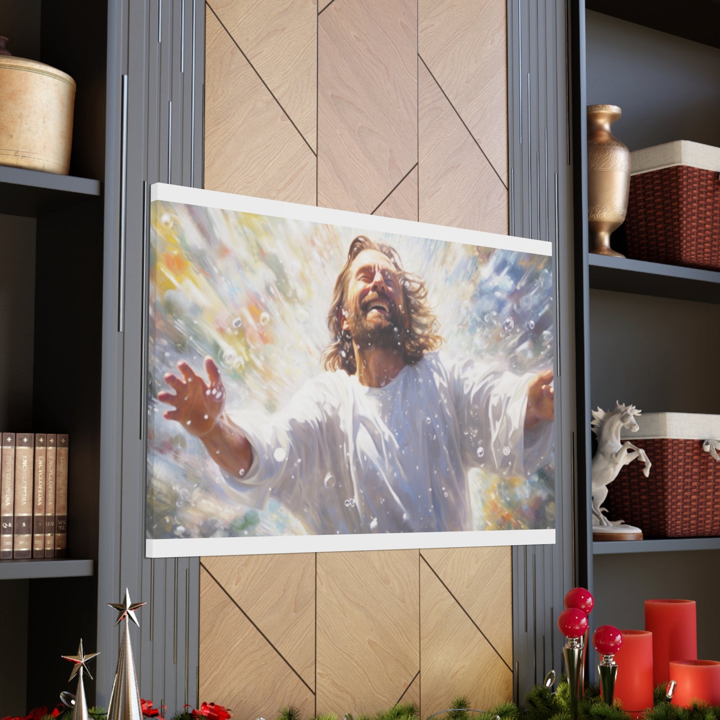 Joyful Jesus Washed Away Our Sins- Large Wall Art