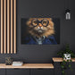 Blue Glasses And Jacket On Orange Kitty - Large Wall Art