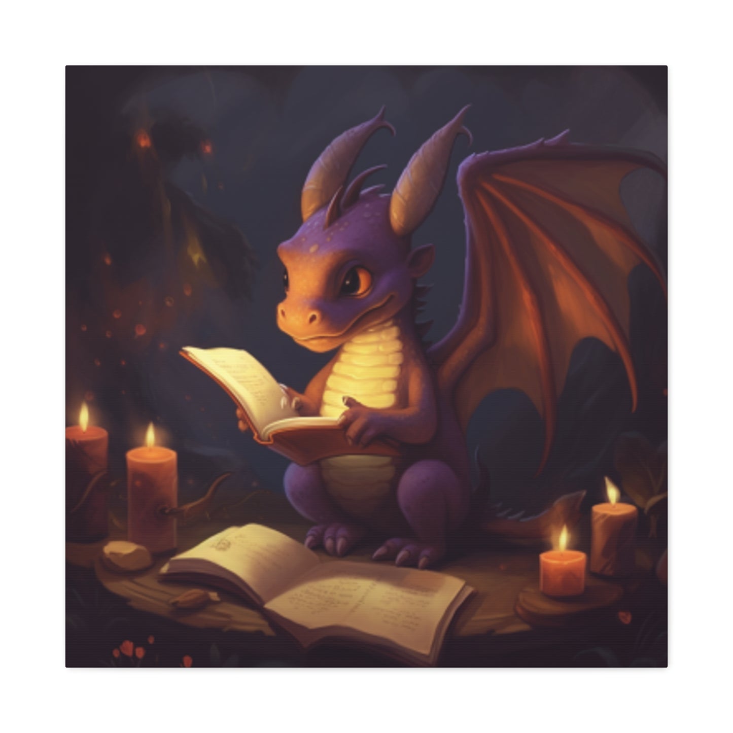 Story Time For Dragon- Large Wall Art