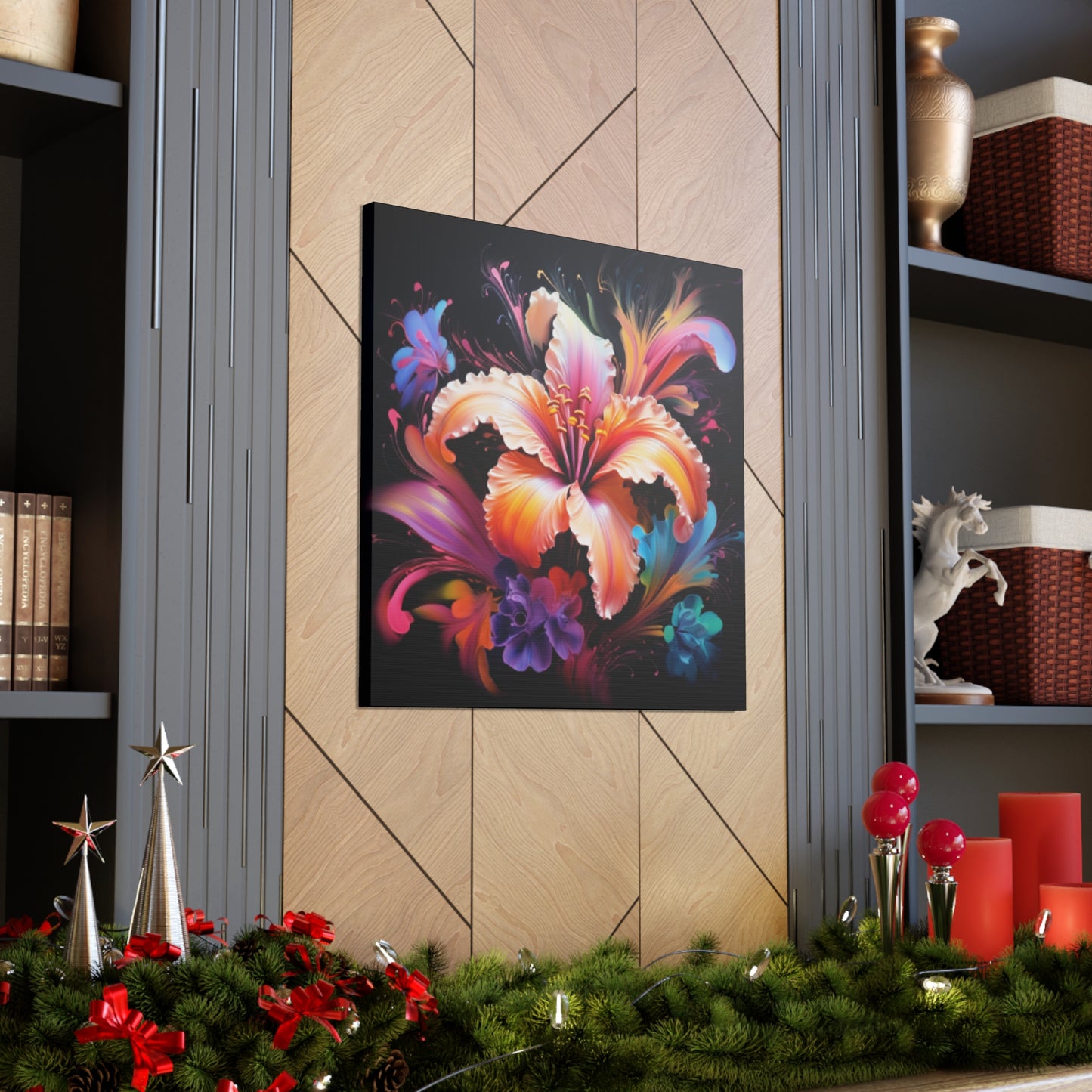 Pretty Yellow And Pink, Glowing Hibiscus - Large Wall Art