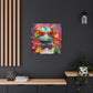 Lizard Art, Blue Lizard In Orange Glasses And A Smile - Large Wall Art