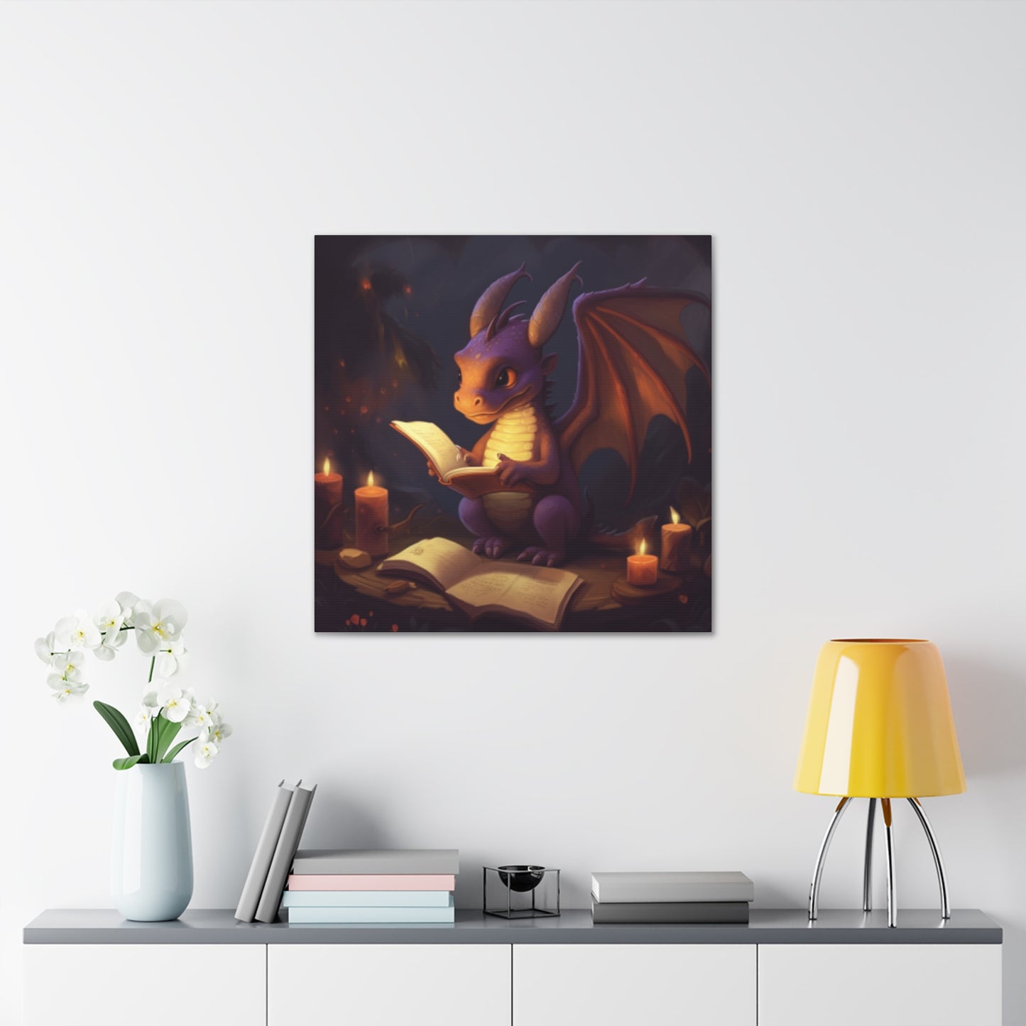 Story Time For Dragon- Large Wall Art