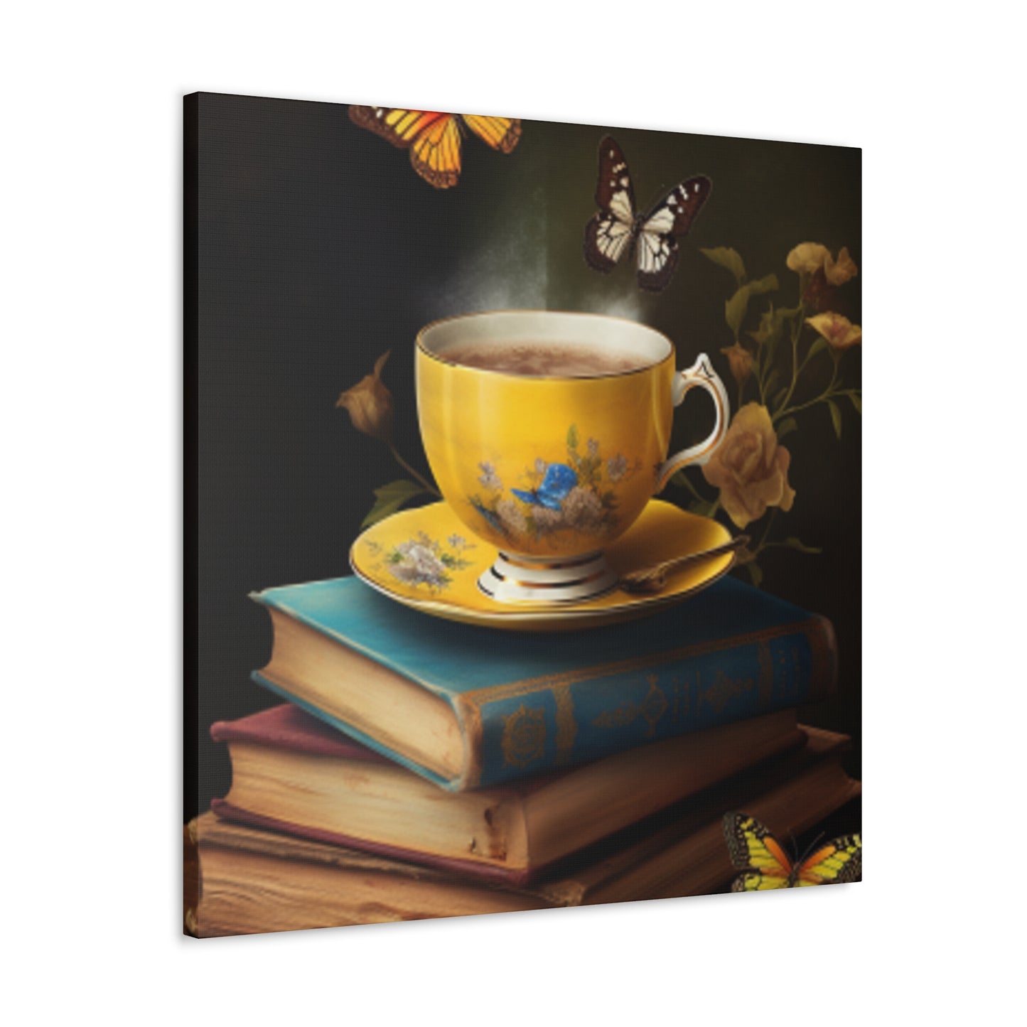 Butterfly Tea Time- Large Wall Art