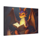 Dragon Reading About Dragon Things - Large Wall Art