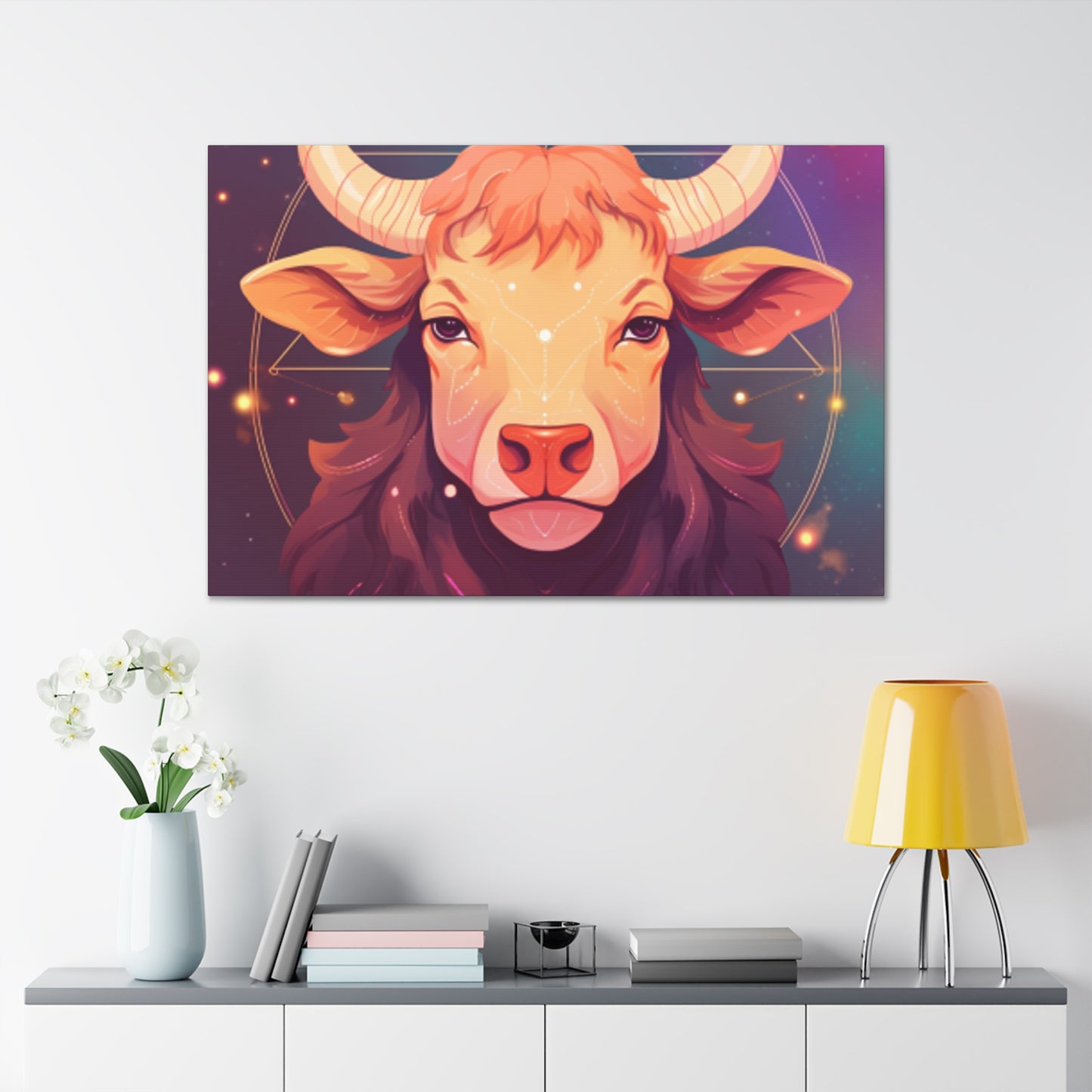 Serious Taurus Lofi Style- Large Wall Art