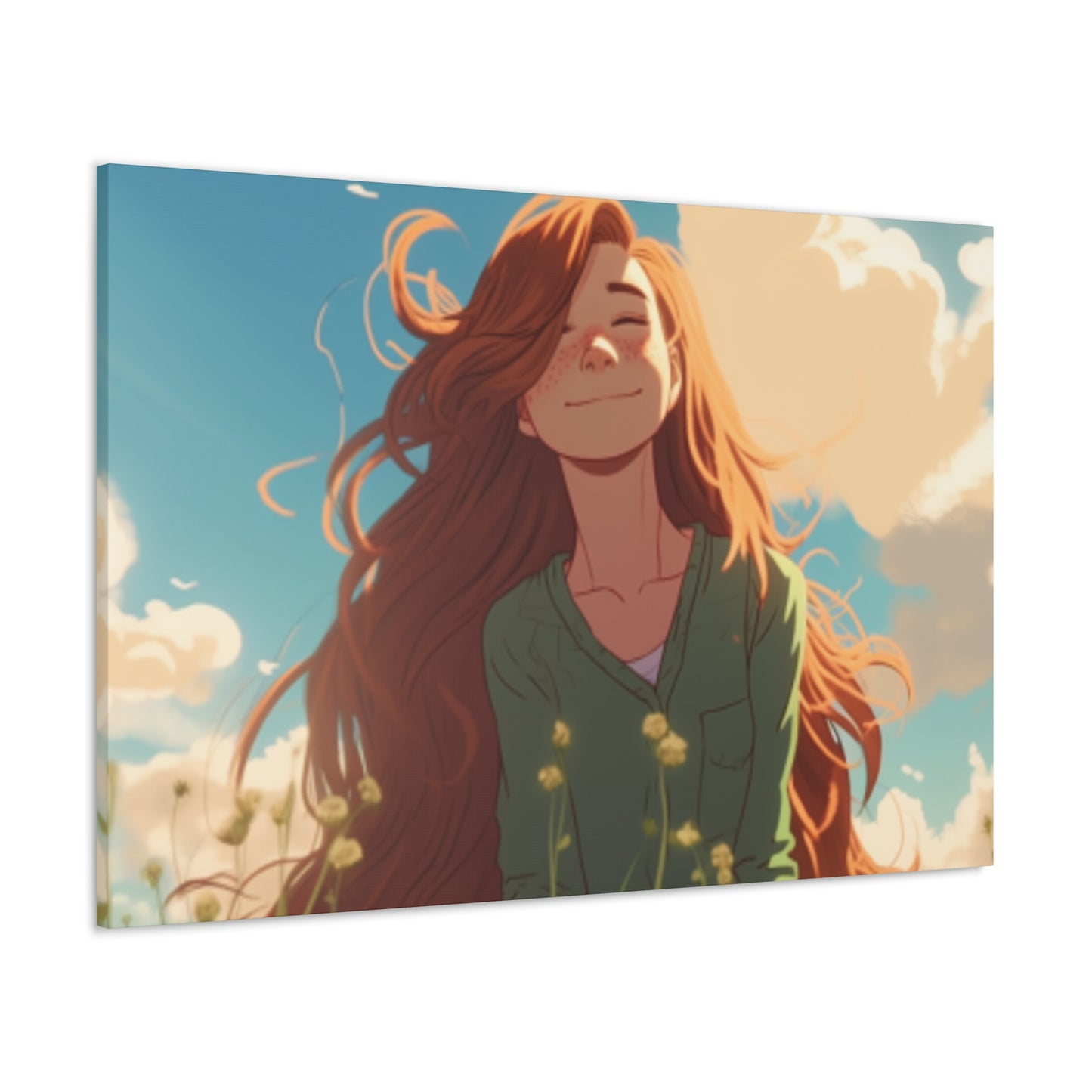 Enjoying Grass And Warm Sun- Large Wall Art