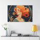 Lofi Style Virgo Girl, Unimpressed - Large Wall Art