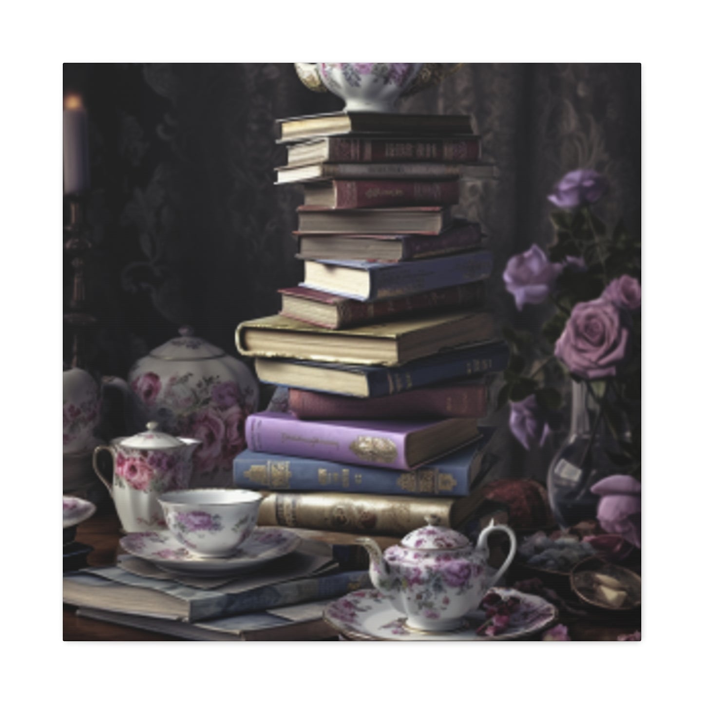 Teatime For A Serious Reader  - Large Wall Art