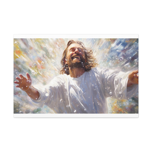 Joyful Jesus Washed Away Our Sins- Large Wall Art