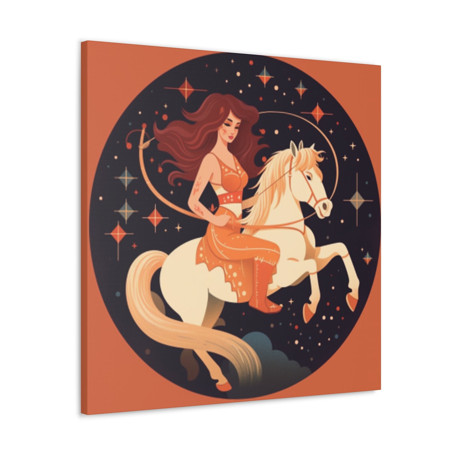 Lofi Girl On A Pony - Large Wall Art