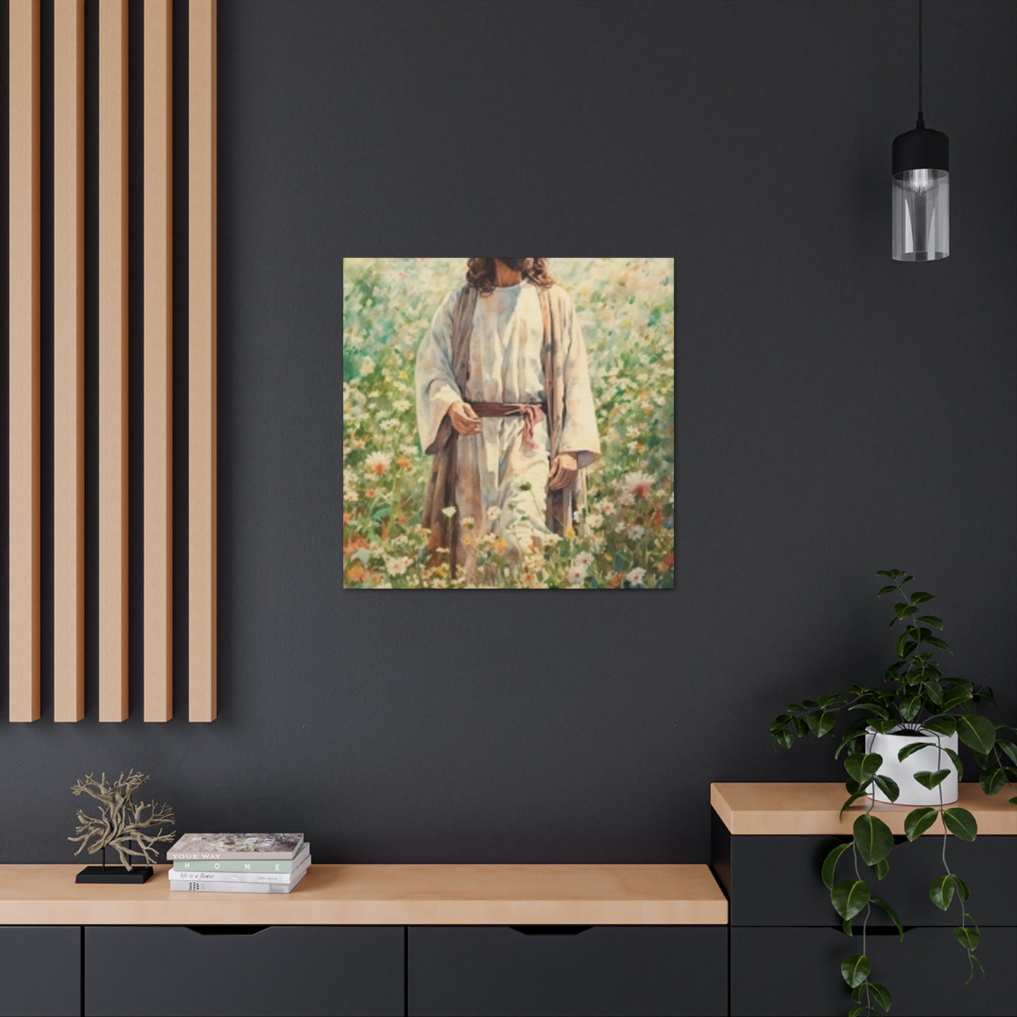 Jesus In The Wilderness - Large Wall Art