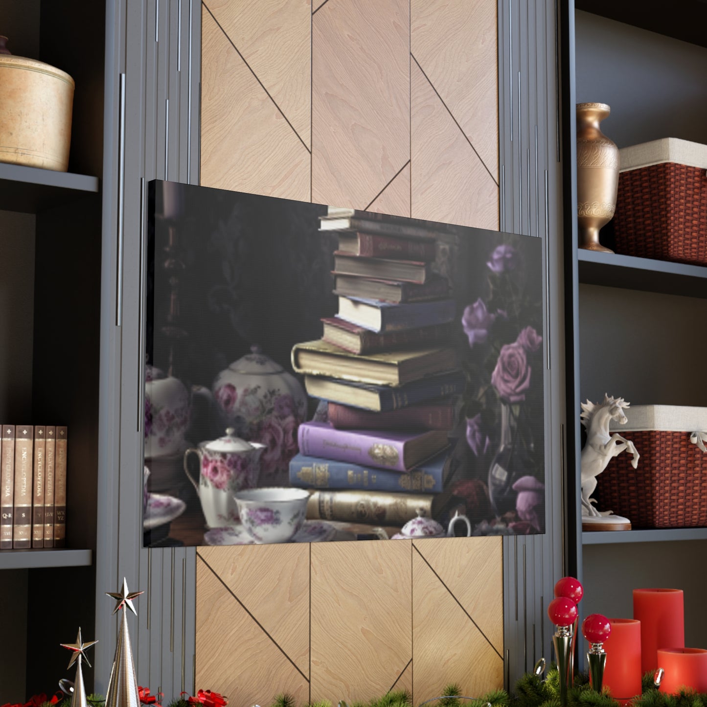 Teatime For A Serious Reader  - Large Wall Art