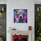 Groovy Dog In Gold Glasses Ready To Chill- Large Wall Art