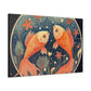 Lofi Astrology Peaceful Pisces Fish - Large Wall Art