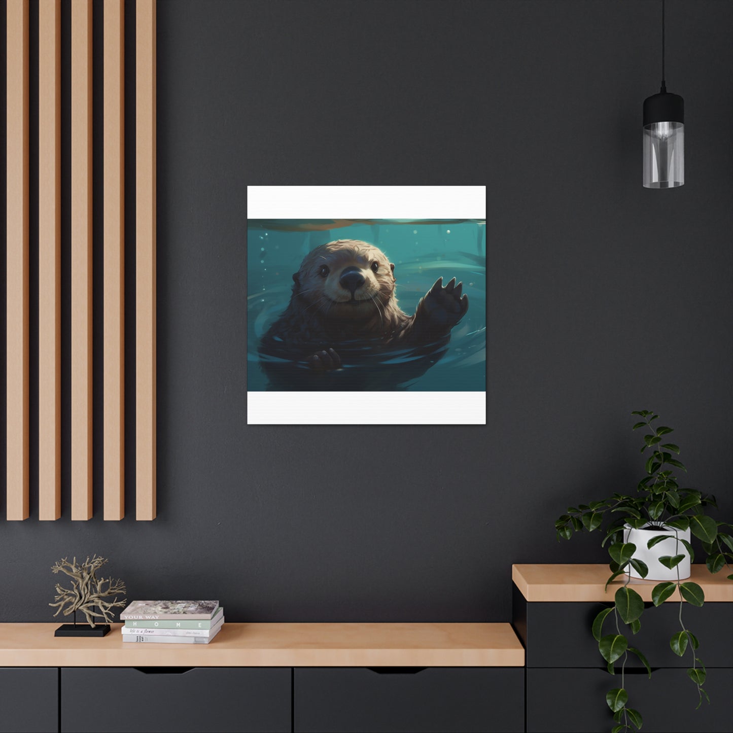 Sea Otter With A Smile- Large Wall Art