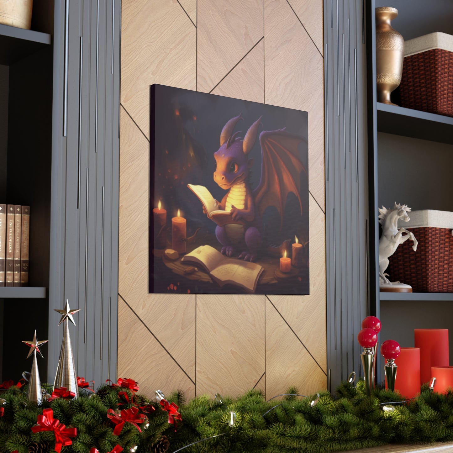 Story Time For Dragon- Large Wall Art