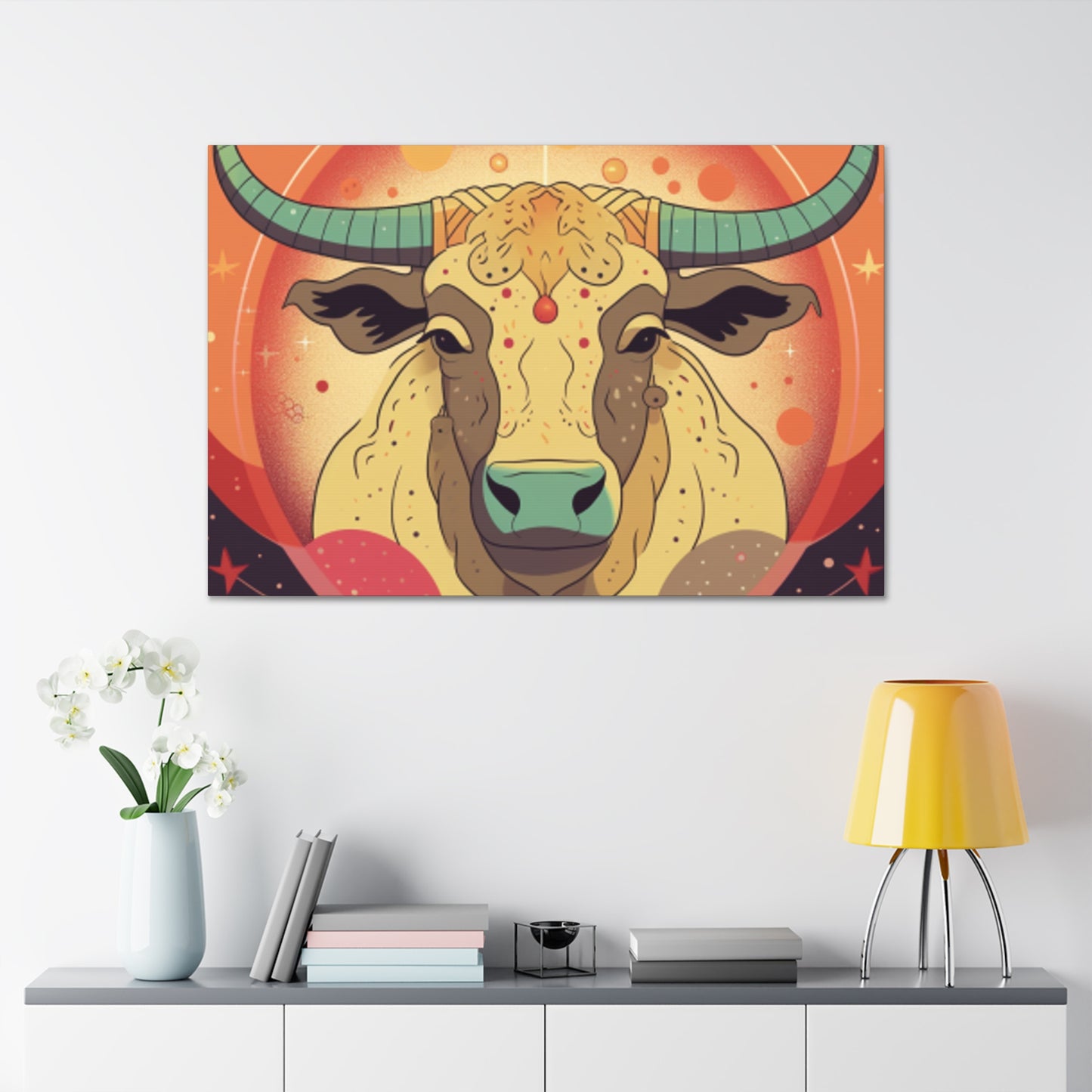 Sweet Taurus Lofi Style- Large Wall Art